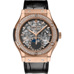 Đồng hồ Hublot Classic Fusion Aerofusion Moonphase King Gold Dimonds 42MM